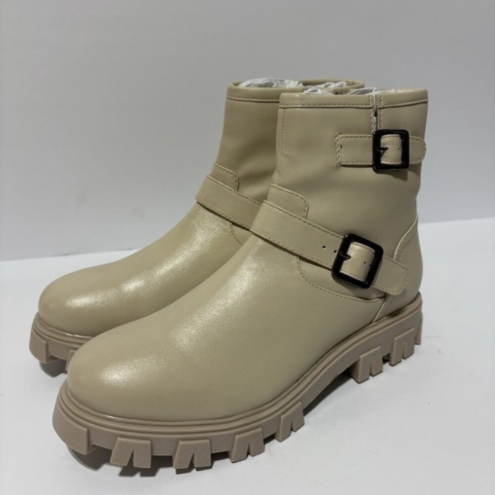 BC Footwear Women’s Unbroken Off White Chelsea Boots, Size 8.5 M - Picture 5 of 7